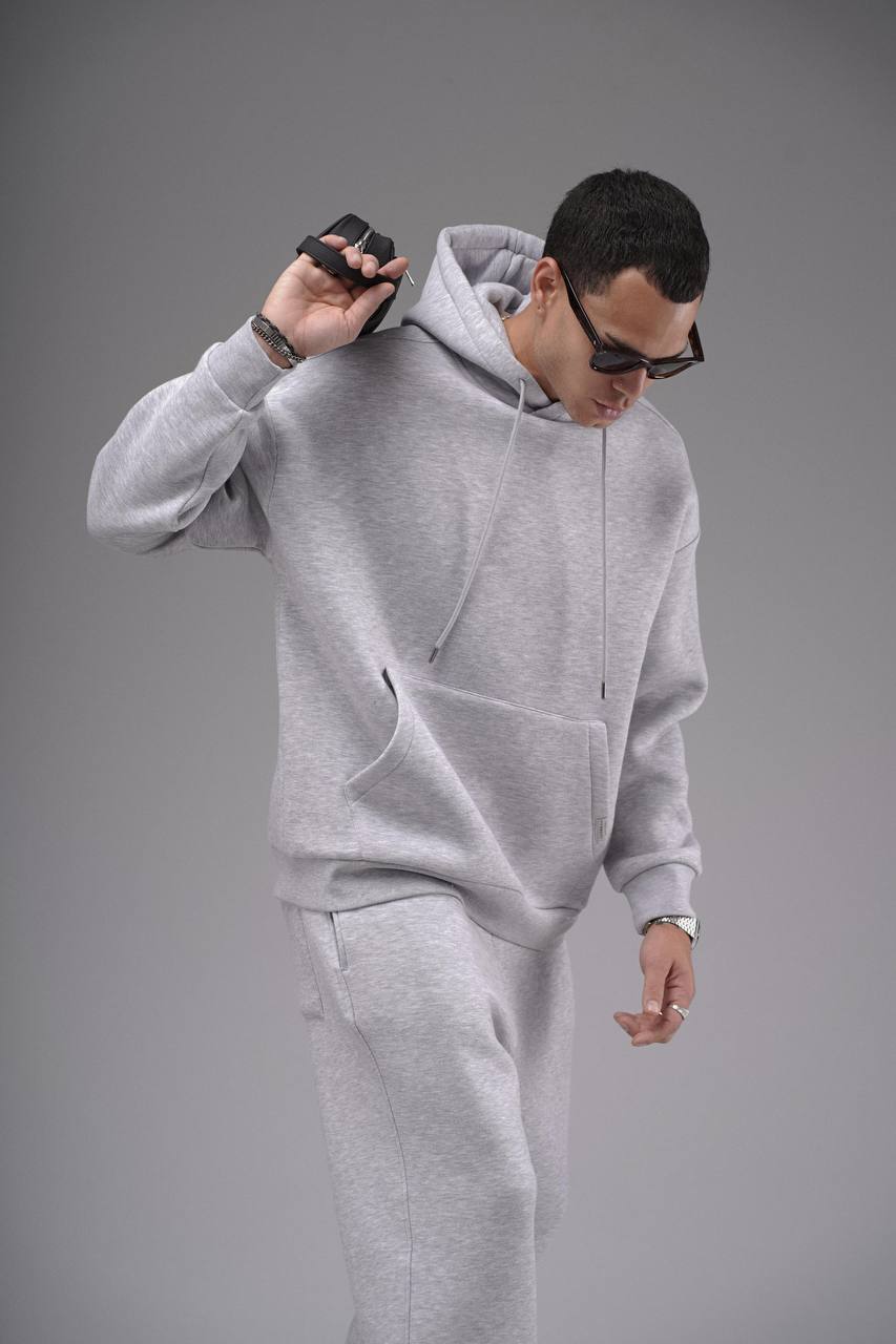 NuNu By King Oversize Gri Erkek Eşofman Takımı