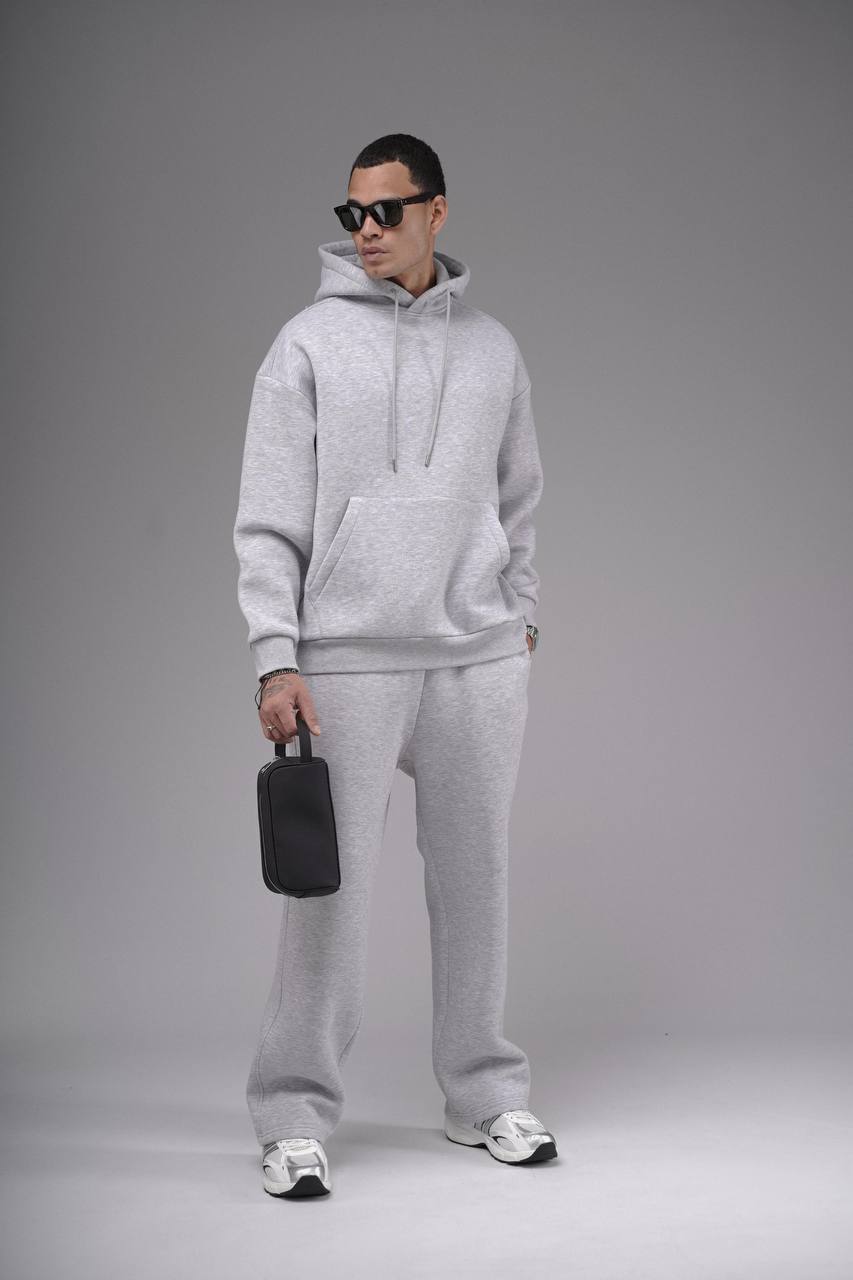 NuNu By King Oversize Gri Erkek Eşofman Takımı