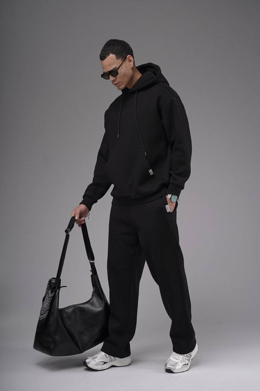 NuNu By King Oversize Siyah Erkek Eşofman Takımı
