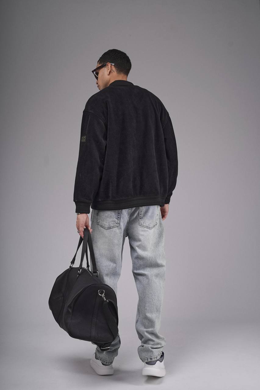 NuNu By King Siyah Polar Erkek Kolej Mont