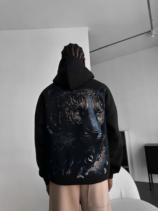 NuNU By Lagos Aslan Oversize Erkek Kapüşonlu Sweatshirt