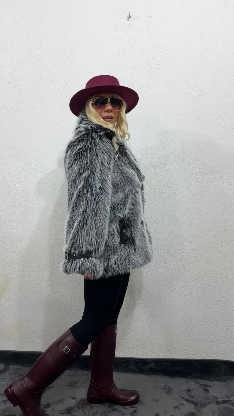 Nunu By Melanj Siyah Premium Suni Kürk