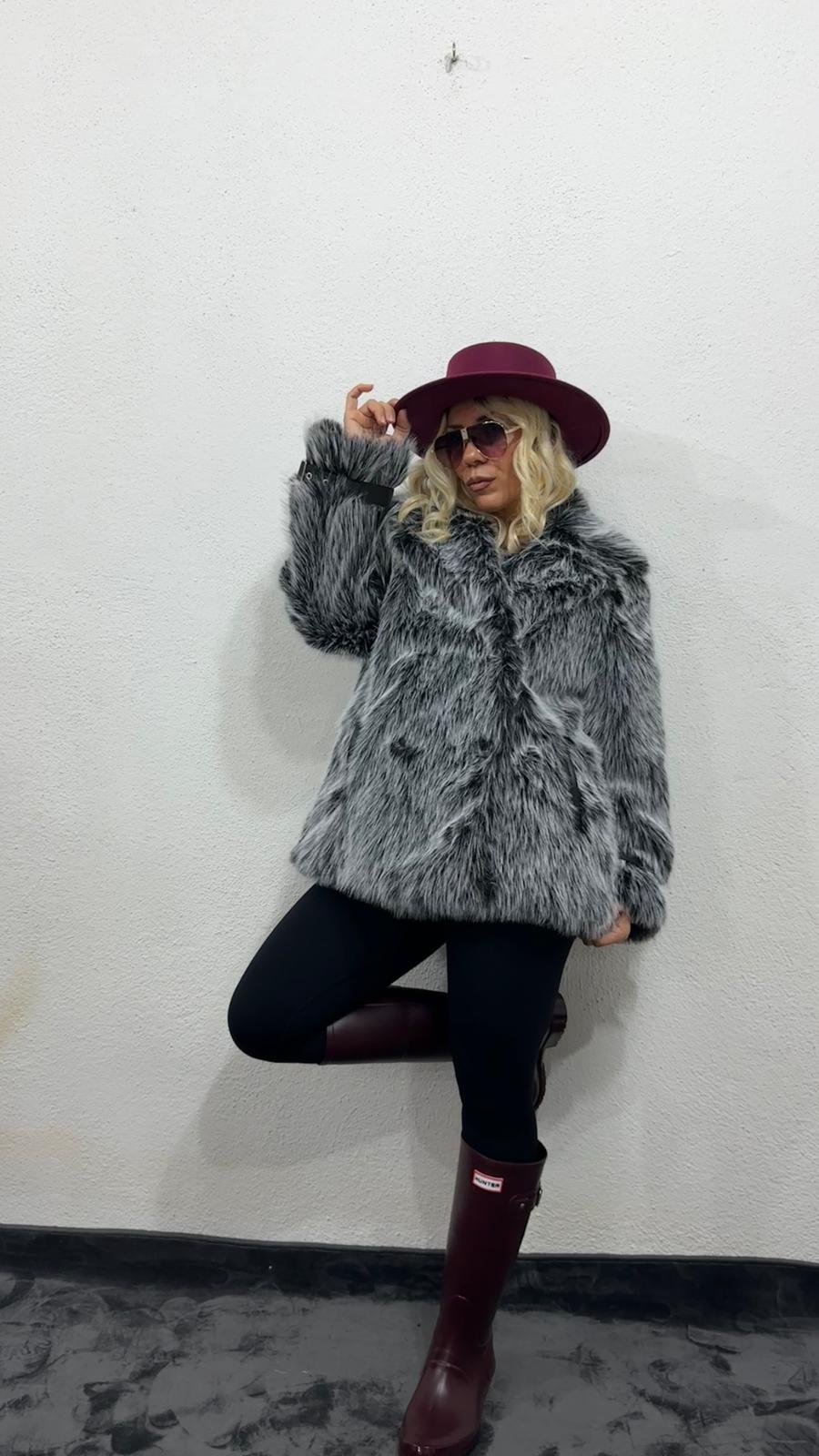 Nunu By Melanj Siyah Premium Suni Kürk