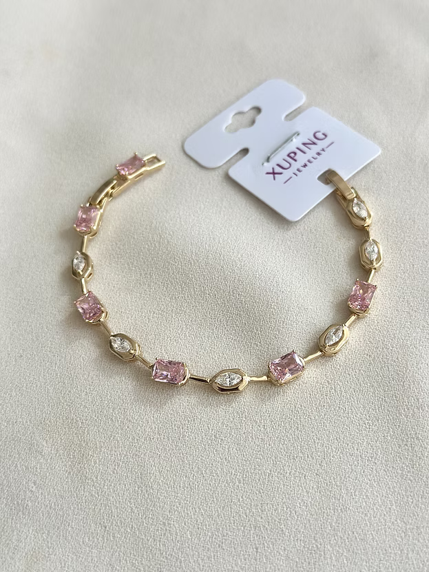 NuNu By Pembe Taşlı Tasarım Xuping Bileklik