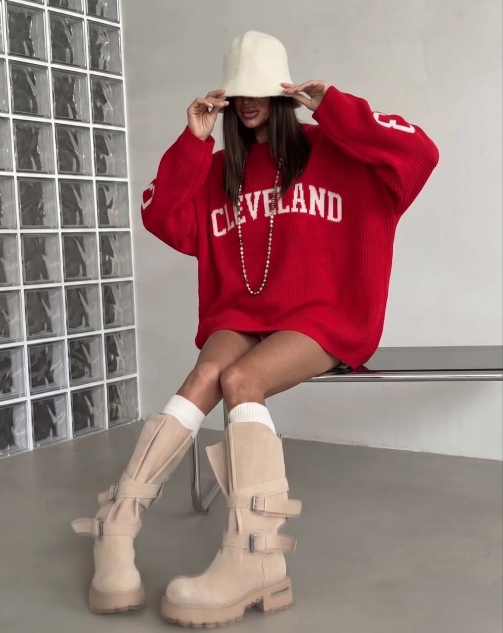 NuNu By QU Campus 23 Oversize Kadın Triko Kazak