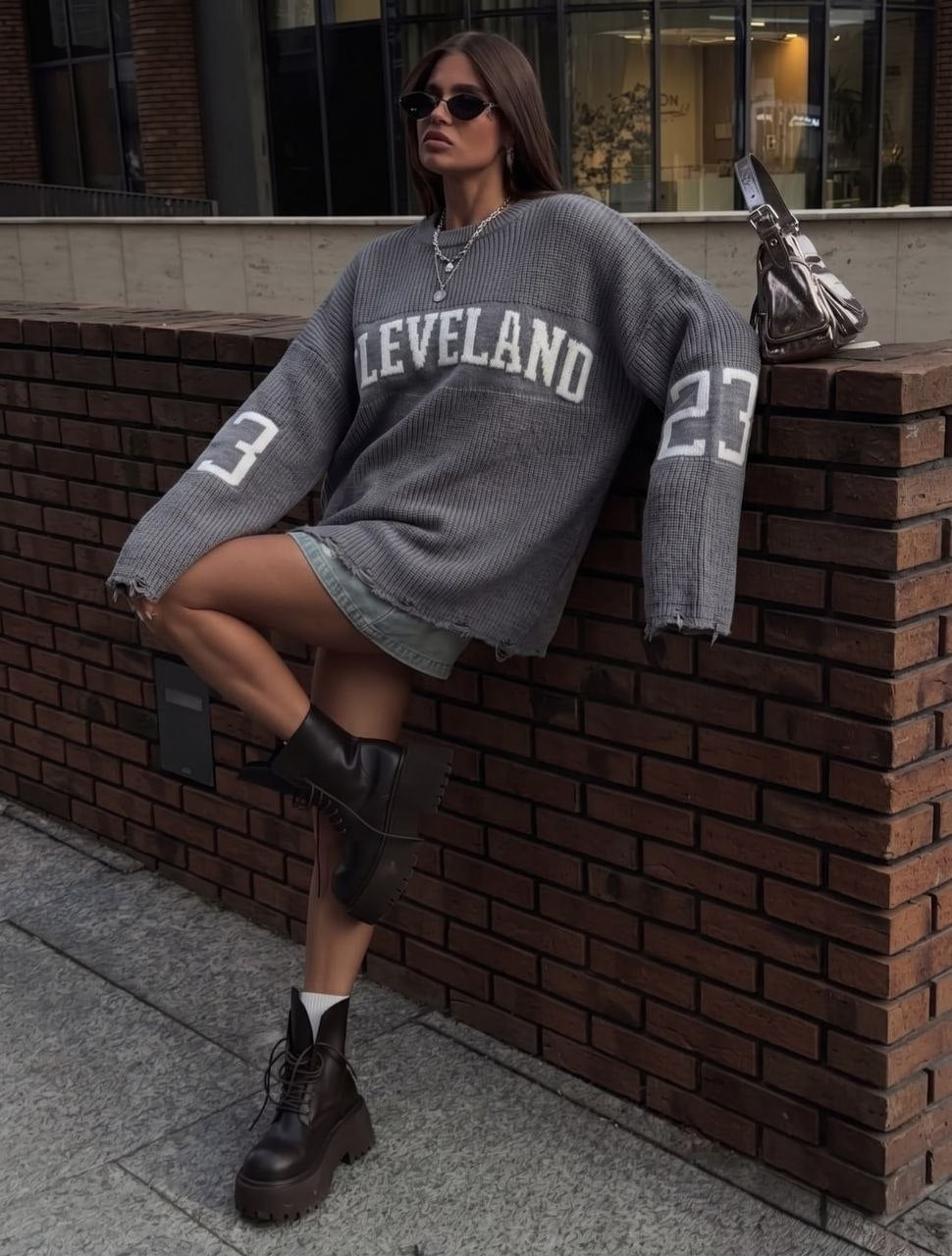 NuNu By QU Campus 23 Oversize Kadın Triko Kazak