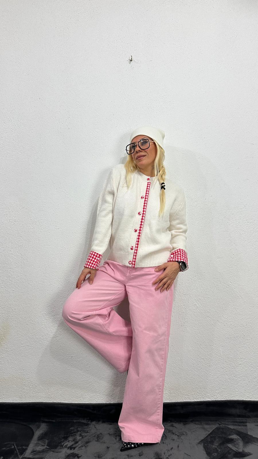 NuNu By QU Colette Pötikare Krem Triko Hırka