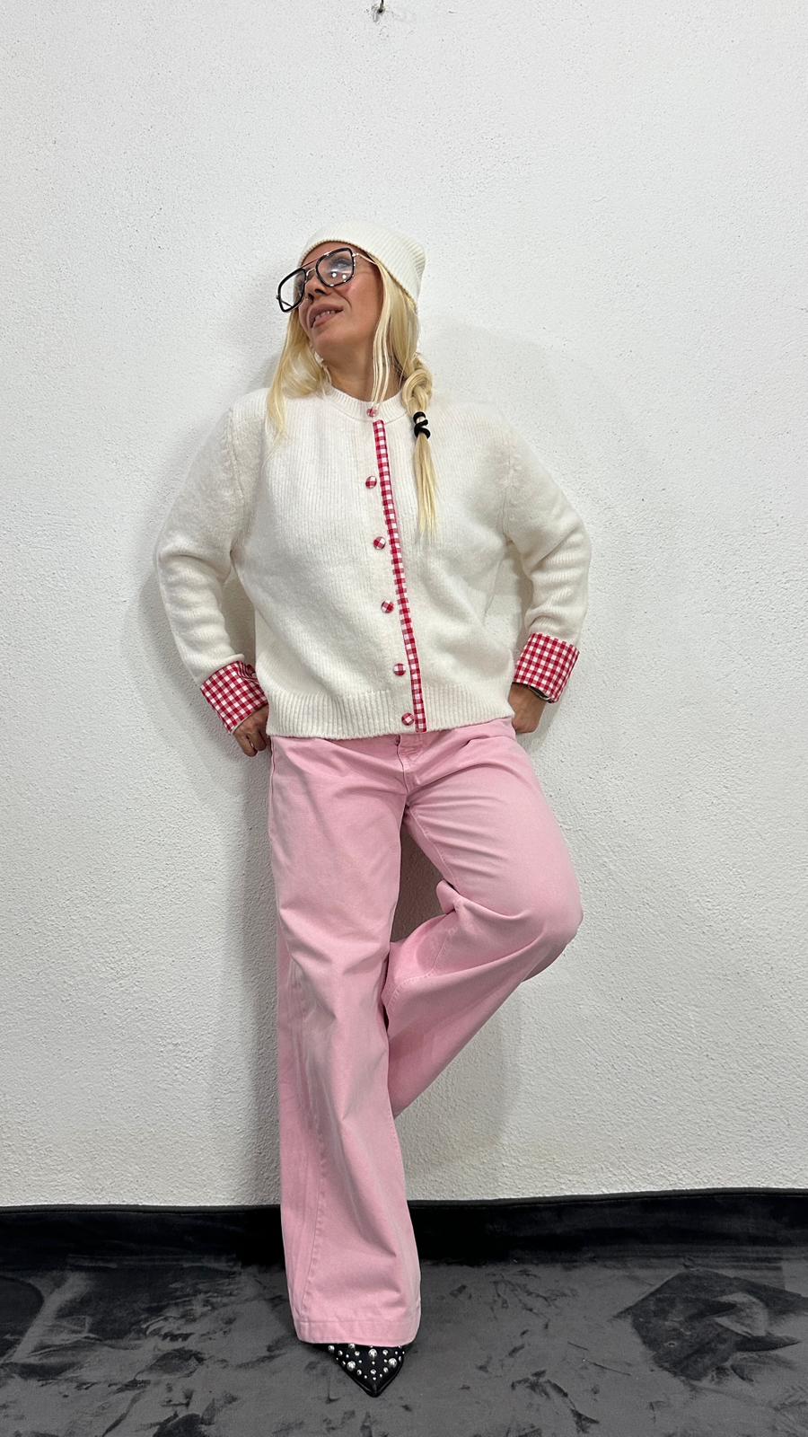 NuNu By QU Colette Pötikare Krem Triko Hırka