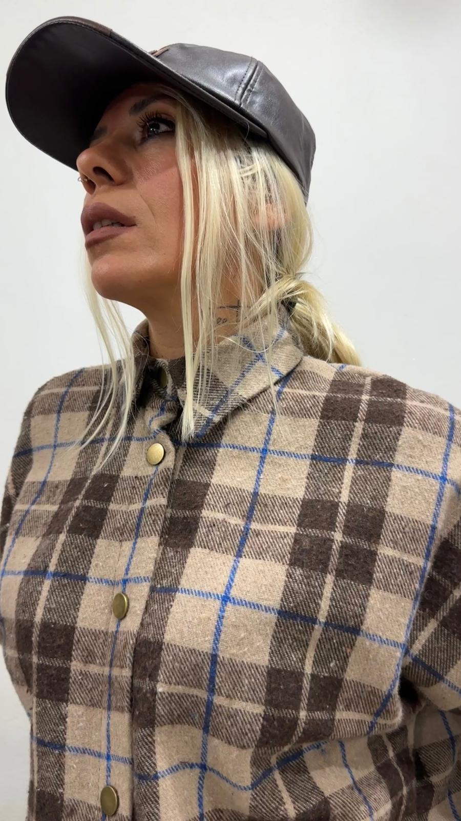 NuNu By Retro Kahve Oversize Oduncu Gömlek