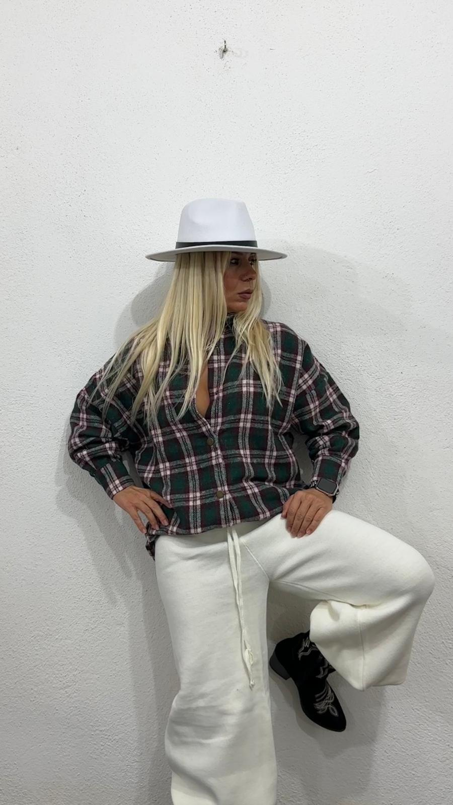 NuNu By Retro Zümrüt Yeşili Oversize Oduncu Gömlek