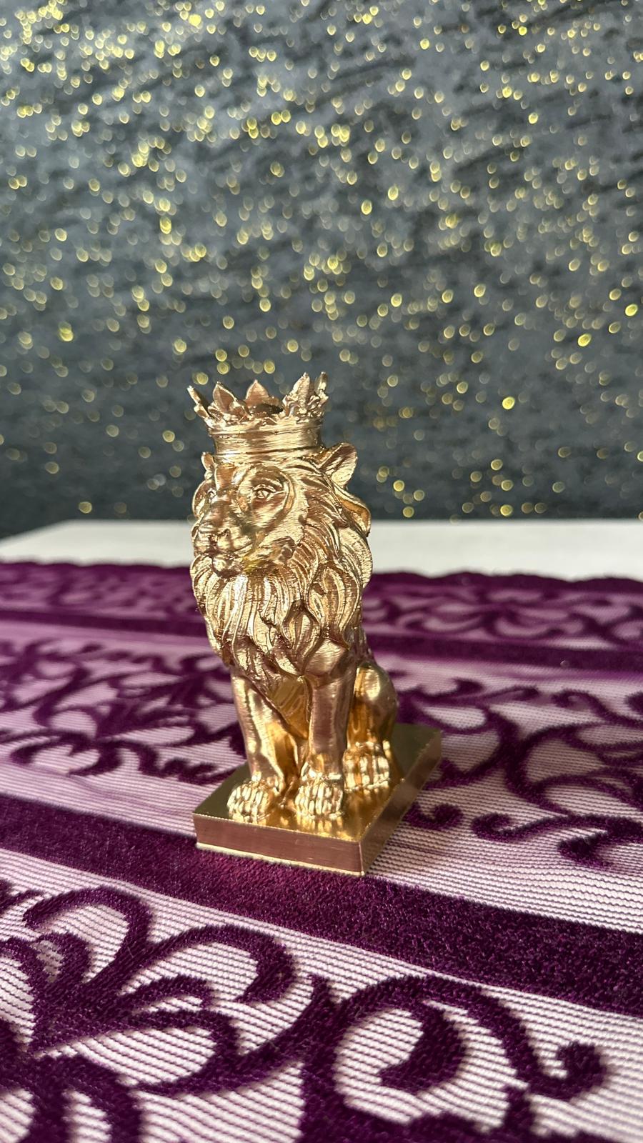 NuNu By Royal King Lion Gold Dekoratif Obje