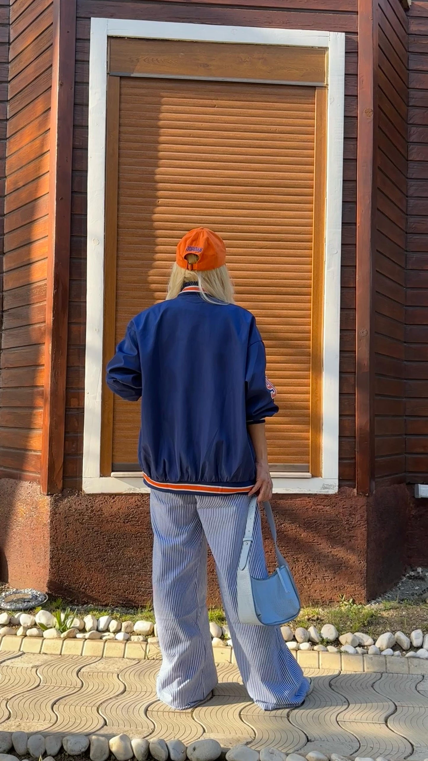 NuNu By Rustik Açık Mavi Çizgili Bol Pantolon