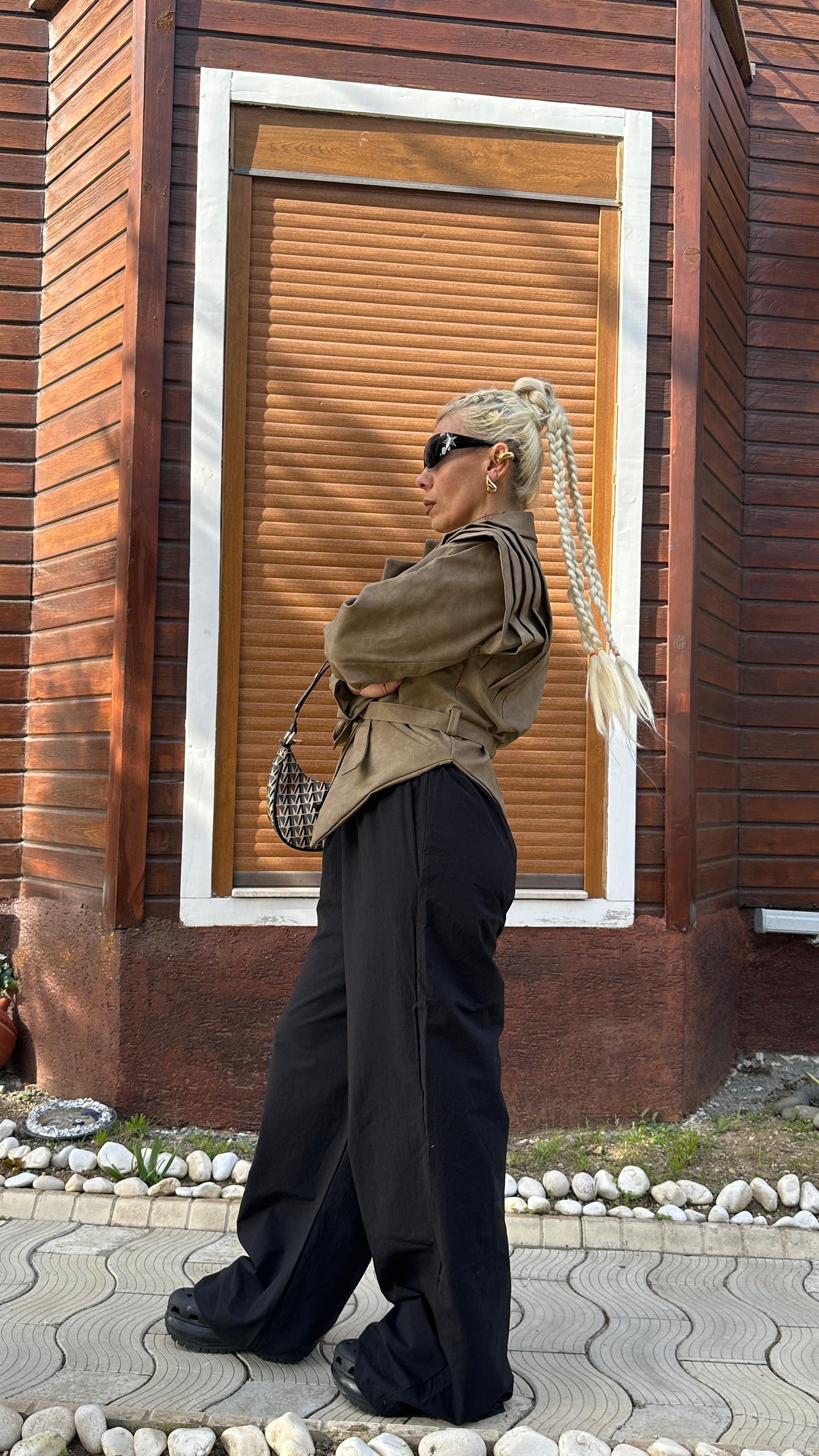 NuNu By Rustik Relax Fit Siyah Pantolon