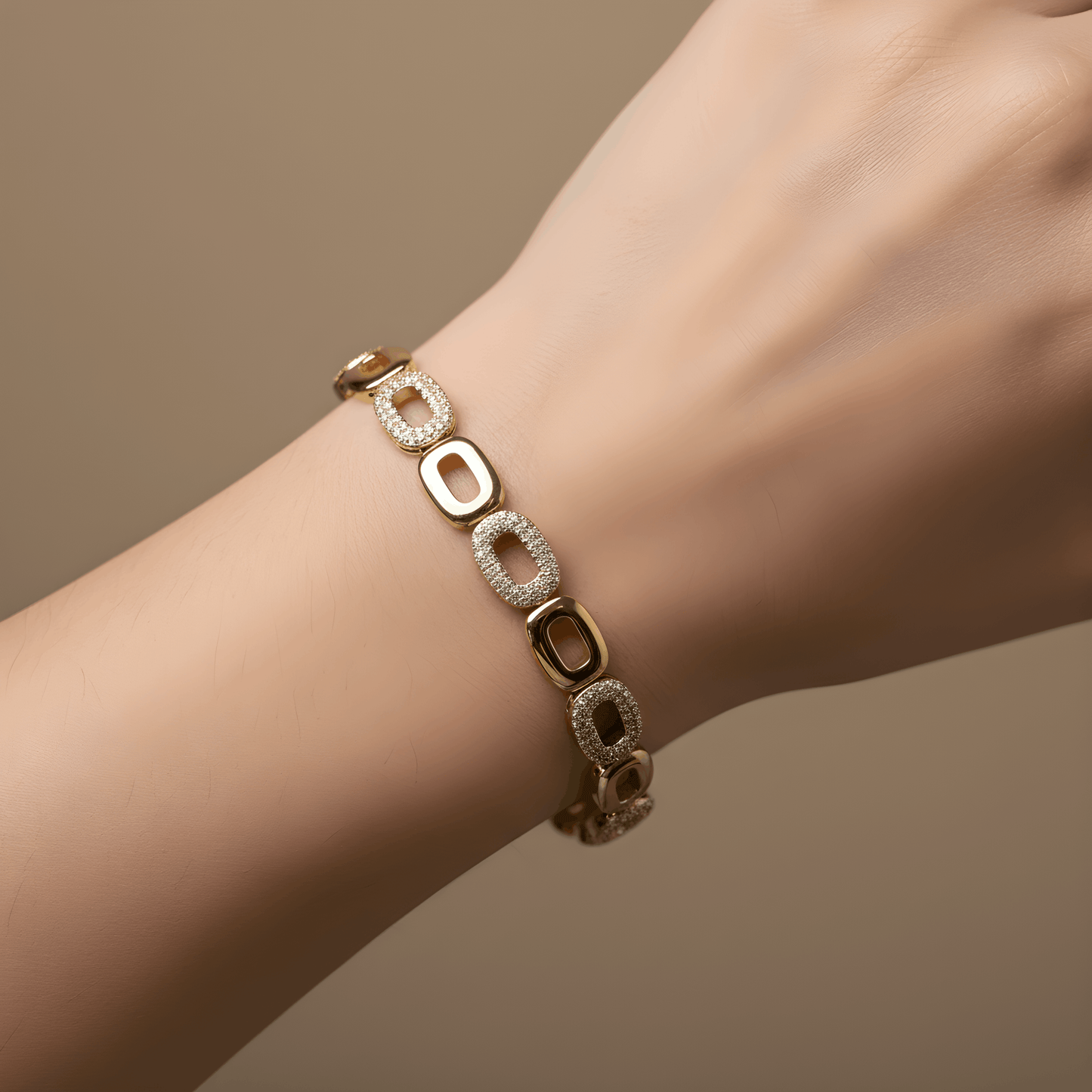 NuNu By Simy Taşlı Xuping Bileklik Gold