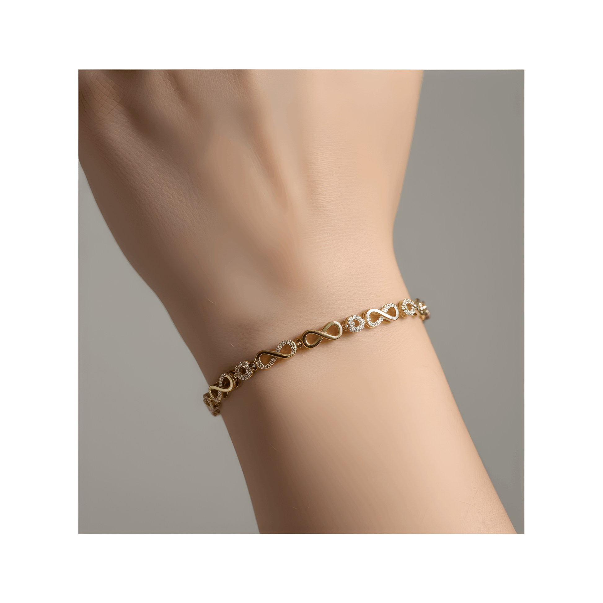 NuNu By Sıralı Sonsuzluk Xuping Bileklik Gold