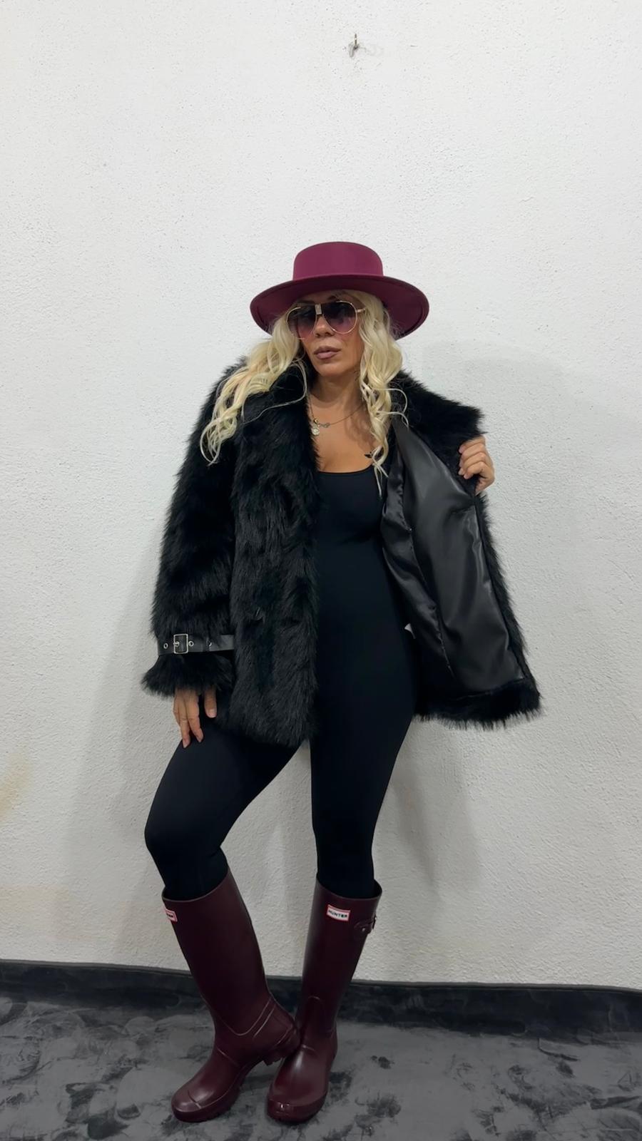 Nunu By Siyah Premium Suni Kürk