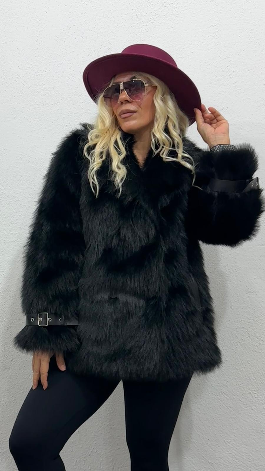 Nunu By Siyah Premium Suni Kürk