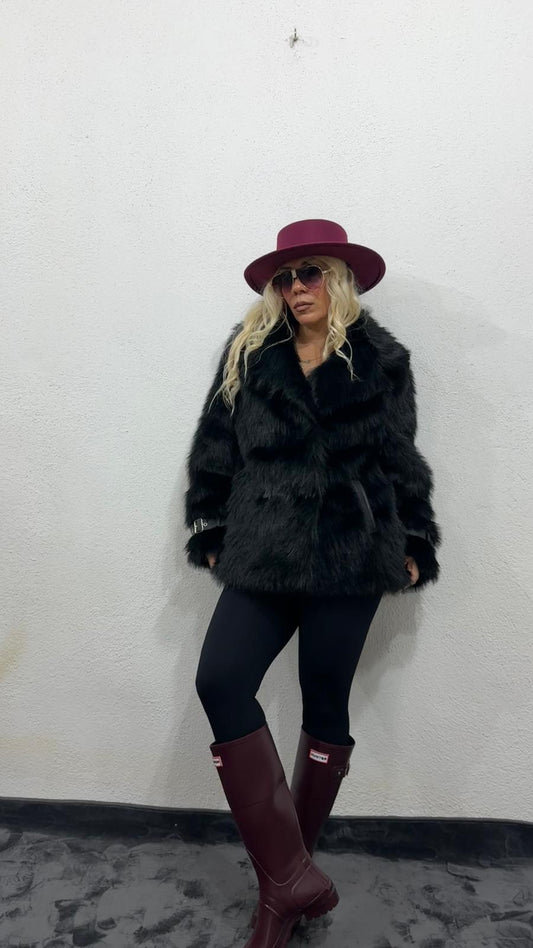 Nunu By Siyah Premium Suni Kürk