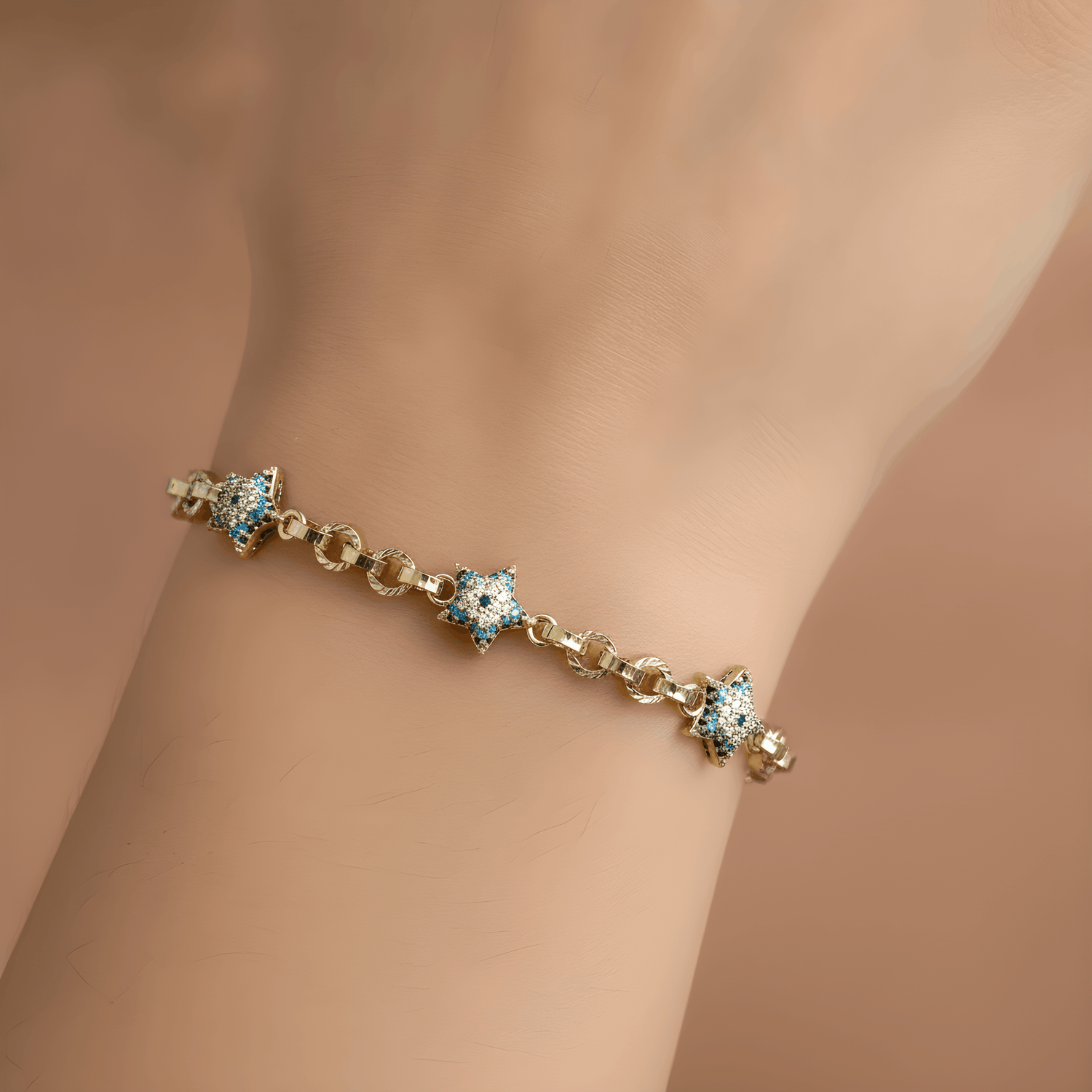 NuNu By Star Shield Xuping Nazar Yıldız Bileklik Gold