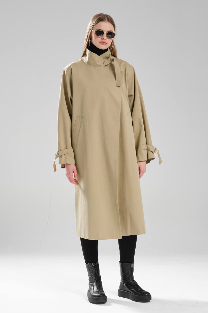 NuNu By TW Bej Kadın Trench Coat