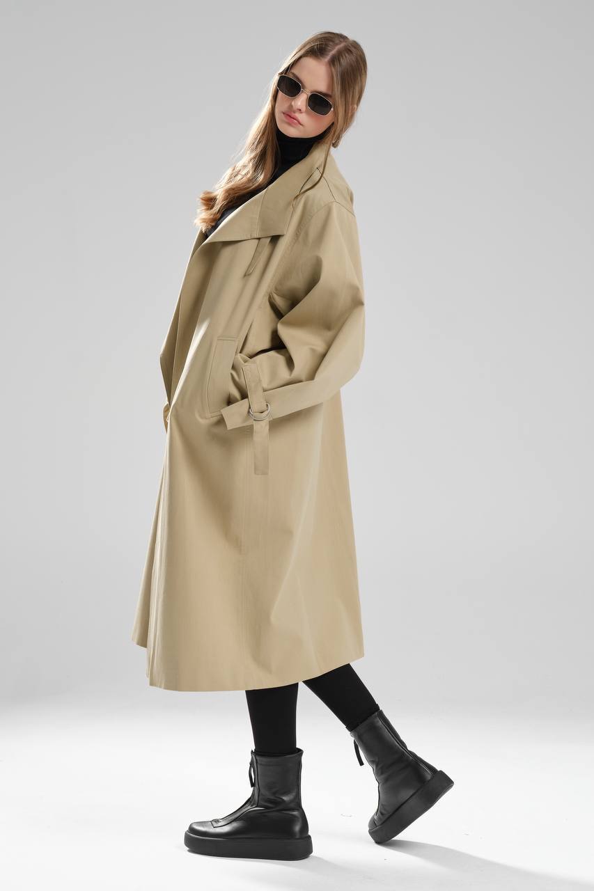 NuNu By TW Bej Kadın Trench Coat