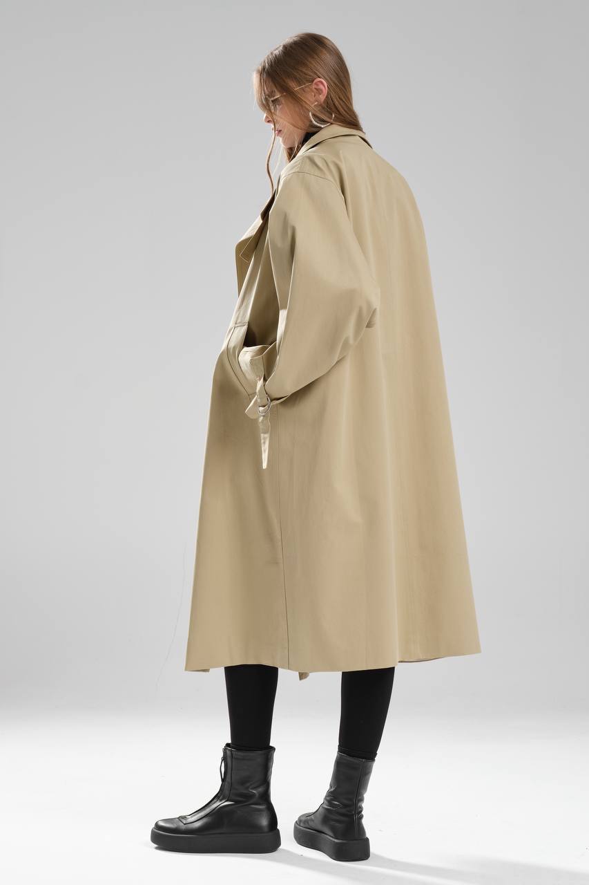 NuNu By TW Bej Kadın Trench Coat