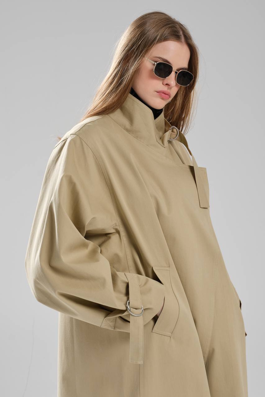 NuNu By TW Bej Kadın Trench Coat