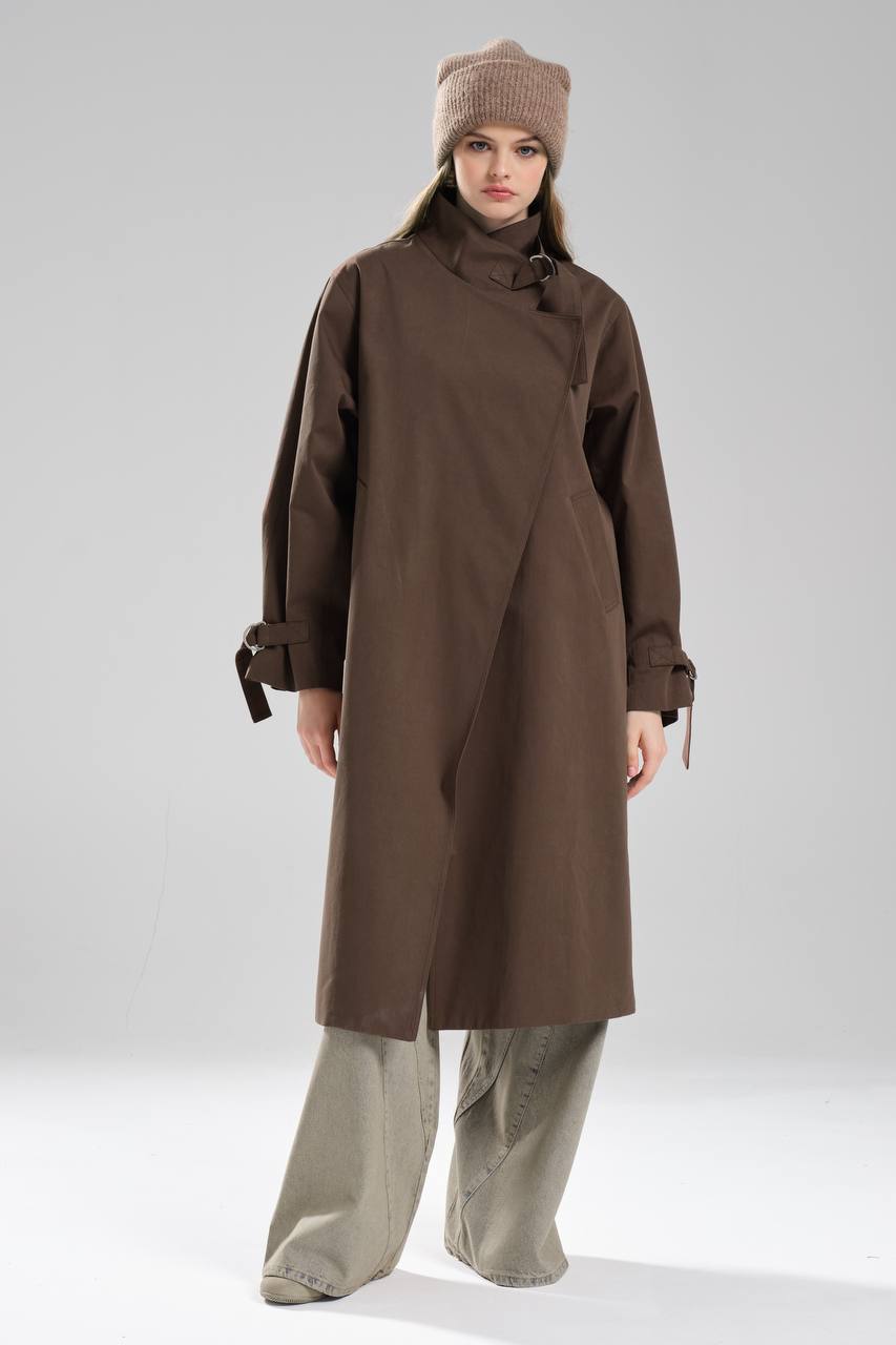 NuNu By TW Kahverengi Kadın Trench Coat