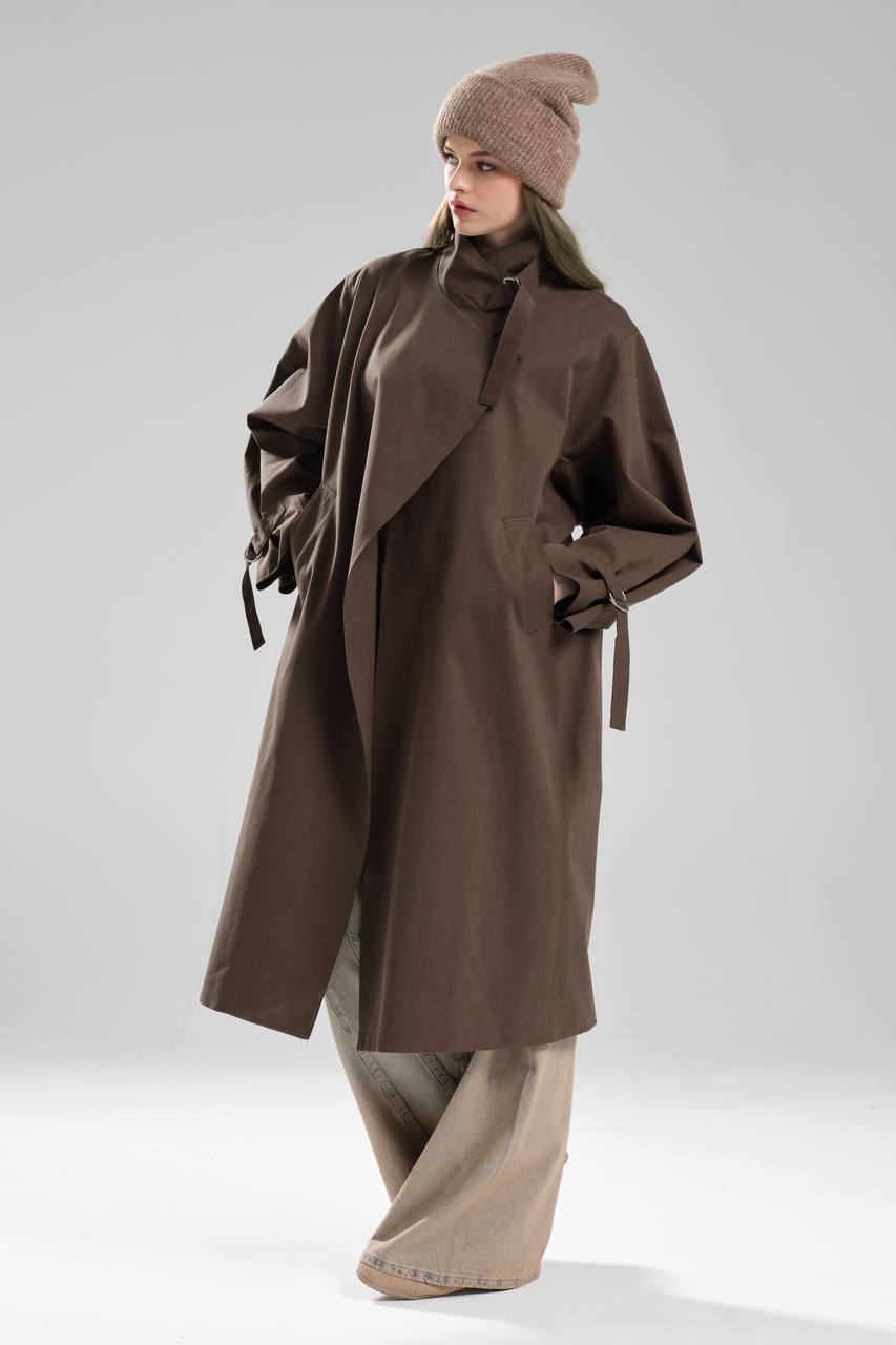NuNu By TW Kahverengi Kadın Trench Coat