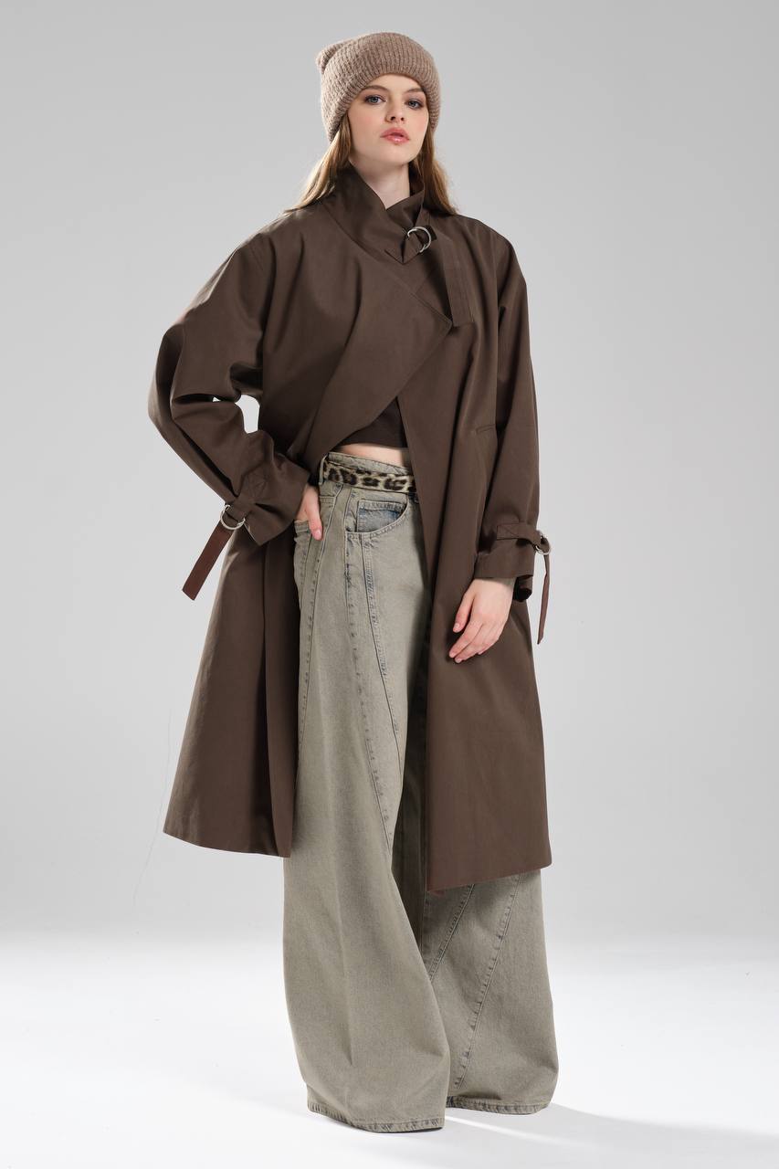NuNu By TW Kahverengi Kadın Trench Coat