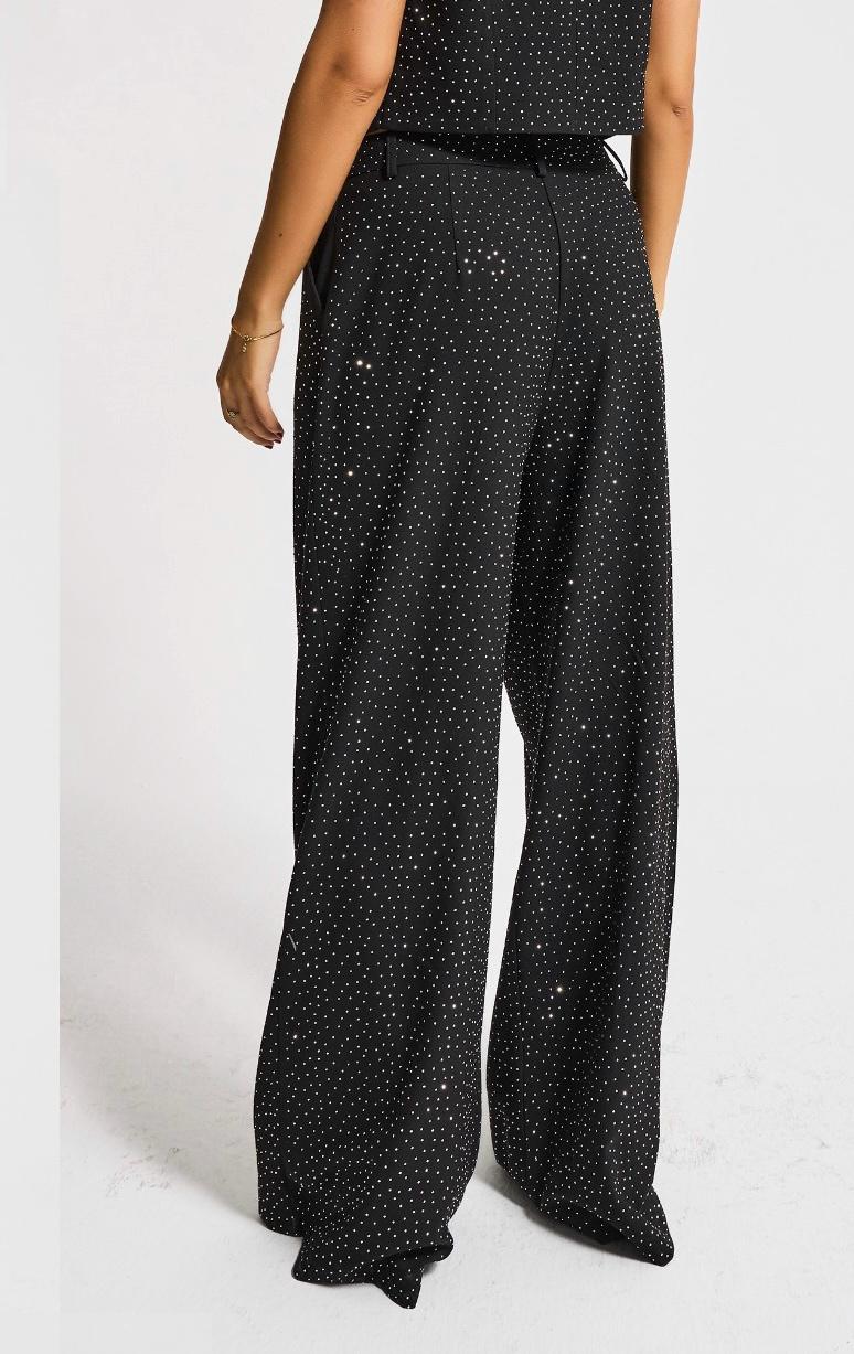 NuNu By TW Stella Dotted Taşlı Wide Leg Pantolon