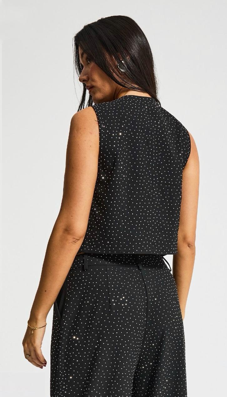 NuNu By TW Stella Dotted Taşlı Yelek