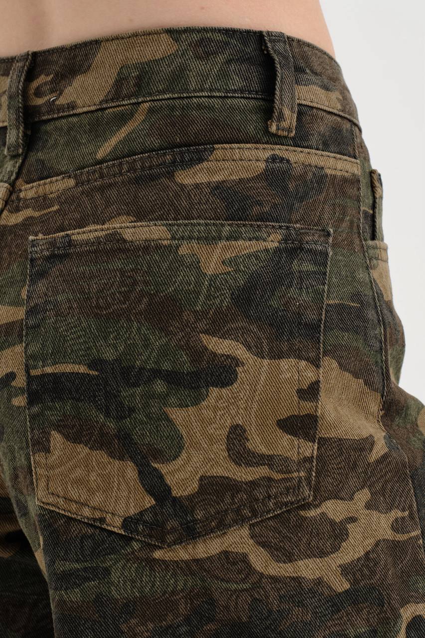 NuNu By TW Urban Camo Palazzo Kadın Jean