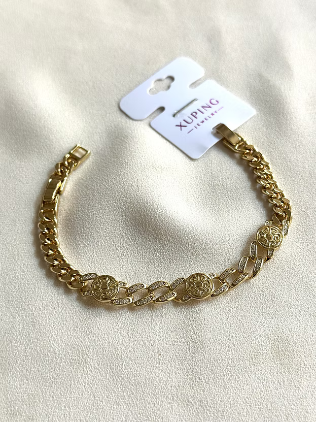 NuNu By Üçlü Oval Detay Xuping Bileklik