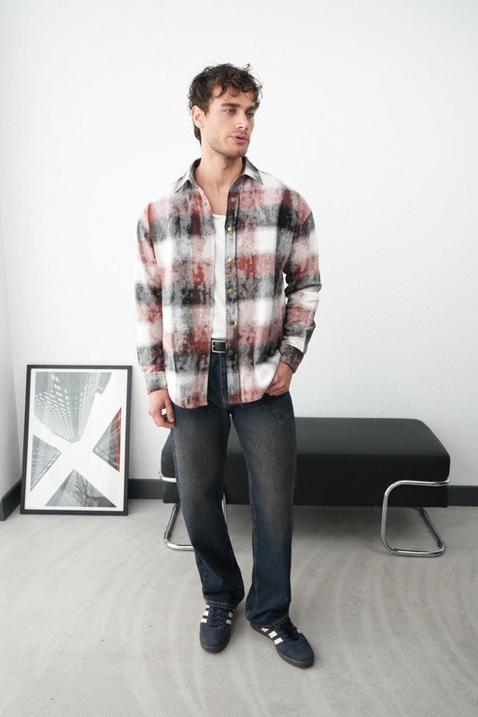 NuNu By Urban Kırmızı Erkek Oduncu Gömlek