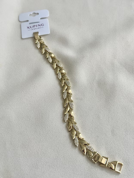 NuNu By Xuping Taşlı Yaprak Model Bileklik