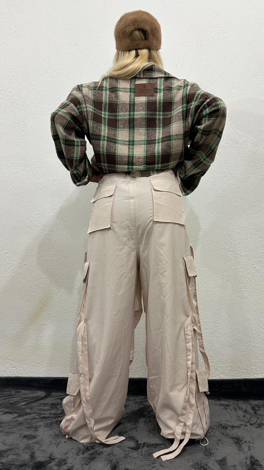 NuNu’S RiRi Oversize Kargo Kuşaklı Pantolon