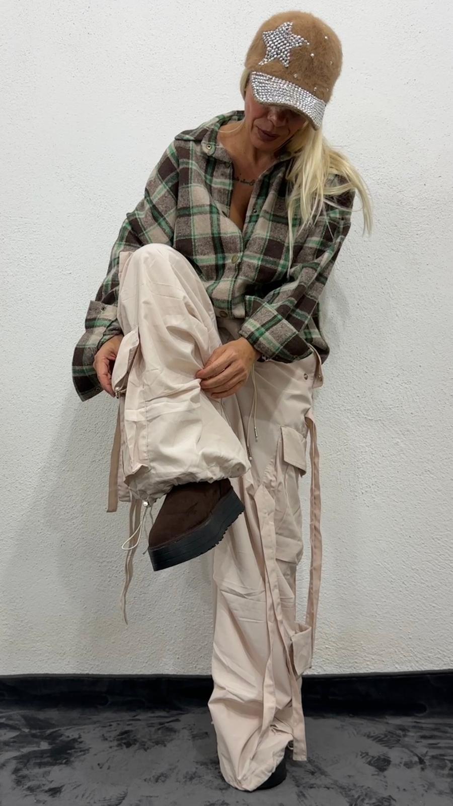 NuNu’S RiRi Oversize Kargo Kuşaklı Pantolon