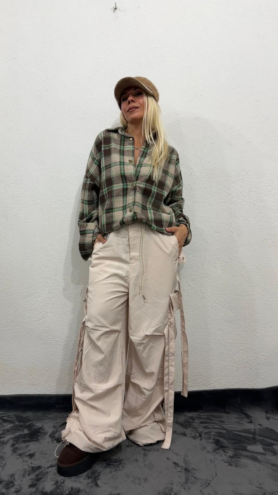 NuNu’S RiRi Oversize Kargo Kuşaklı Pantolon