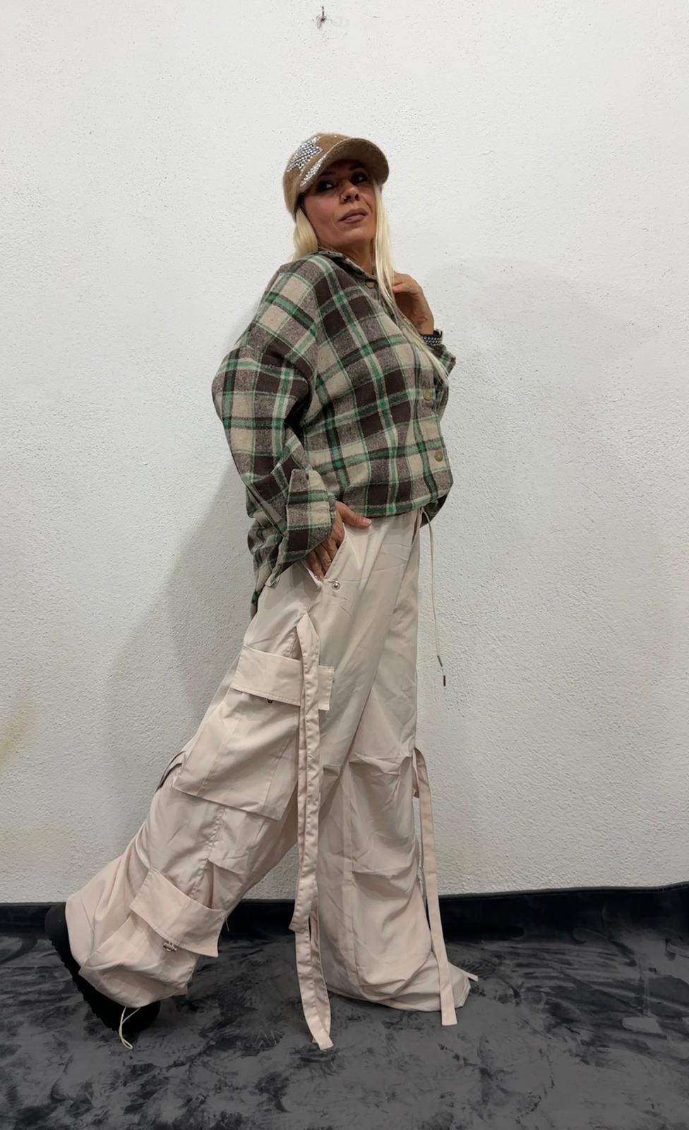 NuNu’S RiRi Oversize Kargo Kuşaklı Pantolon