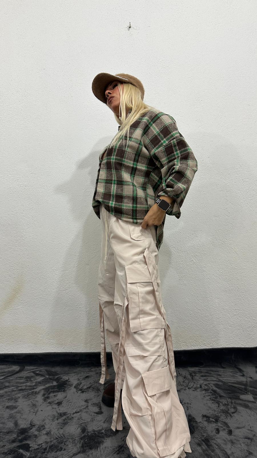 NuNu’S RiRi Oversize Kargo Kuşaklı Pantolon