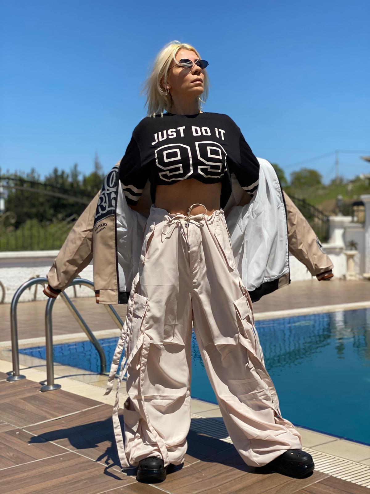 NuNu’S RiRi Oversize Kargo Kuşaklı Pantolon