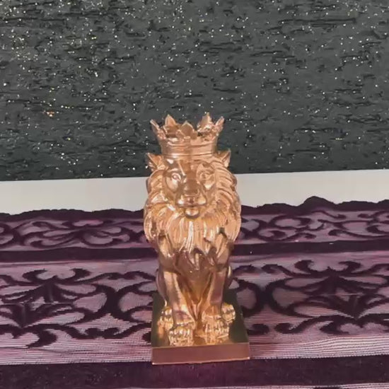 nunu-by-royal-king-lion-gold-dekoratif-obje-video