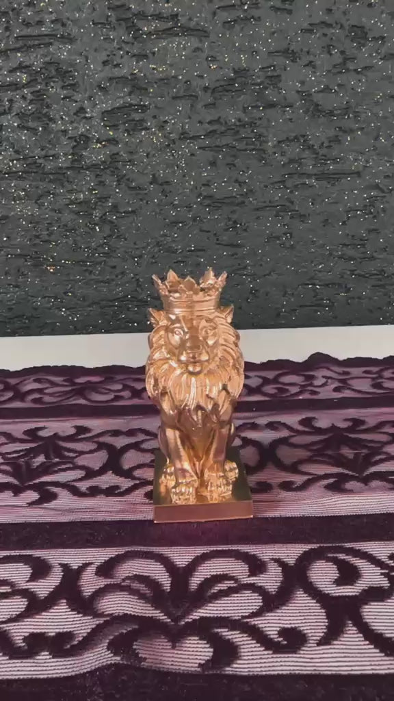 nunu-by-royal-king-lion-gold-dekoratif-obje-video